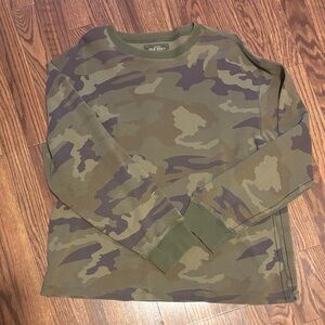 Old Navy Green Camouflage Crewneck